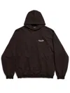 Balenciaga Beverly Hills Oversized Hoodie In Brown