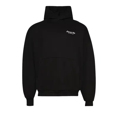Pre-owned Balenciaga Beverly Hills Oversized Hoodie 'washed Black/white' | Men's Size 3