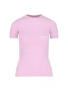 Balenciaga "beverly Hills" Stretch Jersey T-shirt – Pink