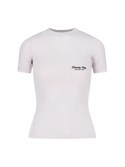 BALENCIAGA 'BEVERLY HILLS' STRETCH JERSEY T-SHIRT