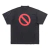 Balenciaga Bfrnd Series Inside-out Oversized T-shirt 'black Faded'