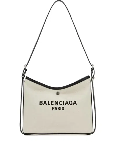 Balenciaga Biarri Logo-plaque Canvas Shoulder Bag