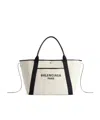 Balenciaga Blackwhite Biarritz S Shopping Bag In White