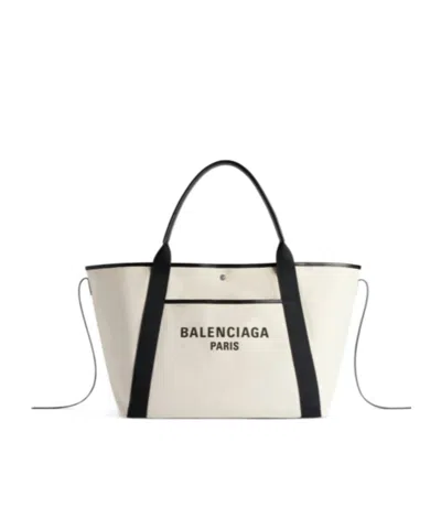 Balenciaga Biarritz Large Tote Bag In White