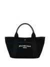 Balenciaga Borsa Shopping Biarritz Media In Tela Nera Donna In Black