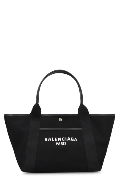 BALENCIAGA BIARRITZ MEDIA CANVAS TOTE BAG