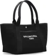 Balenciaga Borsa Shopping Biarritz Media In Tela Nera Donna In Black