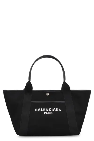 Balenciaga Biarritz Media Canvas Tote Bag In Multi