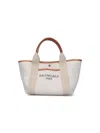 Balenciaga Sand Canvas Small Biarritz Shopping Bag In Neutral