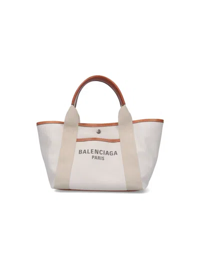 Balenciaga Biarritz Medium Tote Bag In Neutral