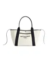 Balenciaga Blackwhite Biarritz S Shopping Bag In White