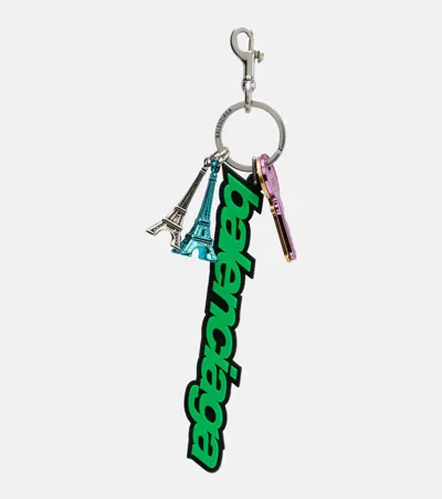 Balenciaga Biker Bag Charm In Green