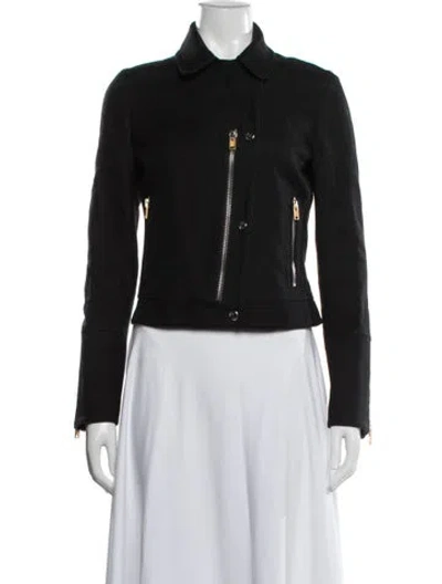 Pre-owned Balenciaga Biker Jacket In Black