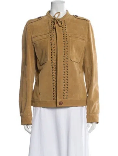 Pre-owned Balenciaga Biker Jacket In Neutral