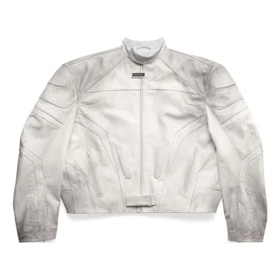 Balenciaga Biker Jacket Oversized 'white'
