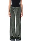 Balenciaga Bistretch Velvet Sweatpants In Green