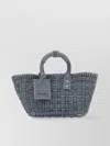 BALENCIAGA BISTRO WOVEN DENIM TOTE