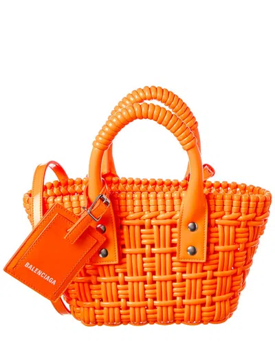 Balenciaga Bistro Xxs Basket Tote In Orange
