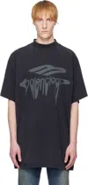 Balenciaga 3d Liquified Effect Cotton T-shirt In 1013