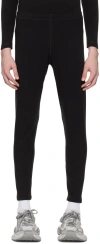 BALENCIAGA BLACK 3B SPORTS ICON SKI LEGGINGS