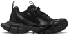 Balenciaga Men Black Mesh And Polyurethane 3xl Sneakers In Black