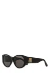Balenciaga Cat-eye Acetate Sunglasses With Distinctive Logo In Black