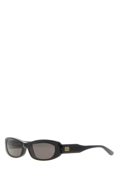 Balenciaga Black Acetate Nova Sunglasses In Pattern