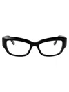Balenciaga Black Acetate Optical Glasses In Brown
