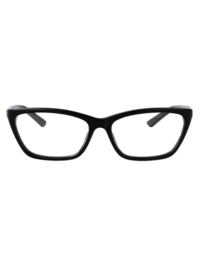 Balenciaga Black Acetate Optical Glasses In White