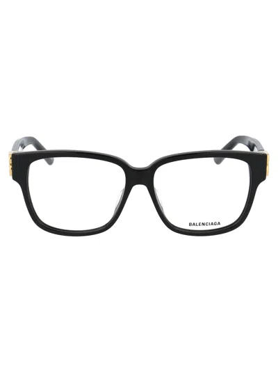 Balenciaga Black Acetate Optical Glasses In Transparent