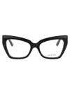 Balenciaga Black Acetate Optical Glasses In Black