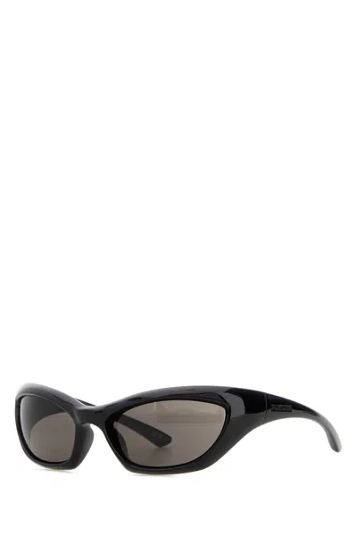 Balenciaga Black Sunglasses With Rotating Temples In Brown