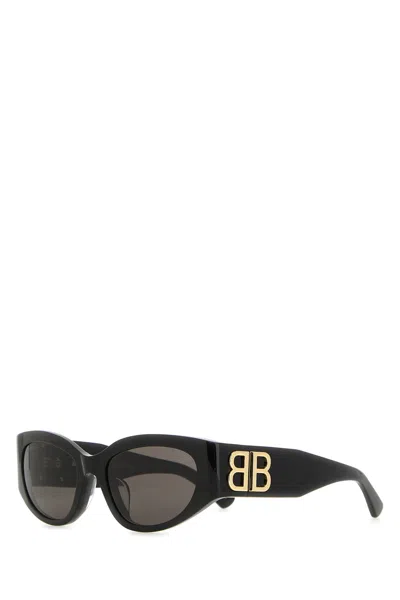 BALENCIAGA BLACK ACETATE SUNGLASSES