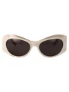 Balenciaga Black Acetate Sunglasses In Neutral