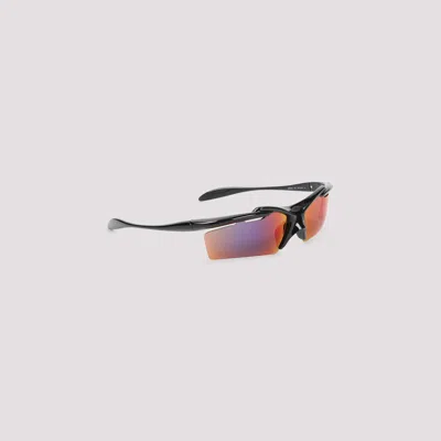 Balenciaga Black Acetate Turbo Rectangle Sunglasses
