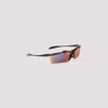 Balenciaga Turbo D-frame Sunglasses Iridescent Lenses In Black/ Mirr Infrared