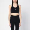 Balenciaga Sporty Reflective Logo Top Tops Black In Black
