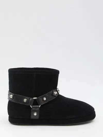 BALENCIAGA BALENCIAGA BLACK ALASKA SOFT ANKLE BOOTS