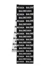 Balenciaga Bal Horizontal Allover Scarf In Black In Black