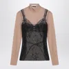 Balenciaga Trompe L Il Lingerie Top In Multi