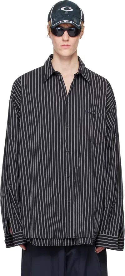 BALENCIAGA BLACK & WHITE FLATGROUND SHIRT