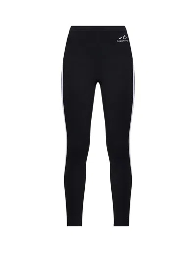 Balenciaga Black And White Technical Fabric Techwear Leggings