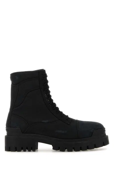 BALENCIAGA MEN BLACK ANKLE BOOTS, 8 LUXURY BOOTS FOR MEN DARVEYS