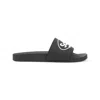Balenciaga Black Ankle Boots With Bold Logo