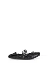 Balenciaga City Black Ballet Flats In Arena Lambskin Leather In Black