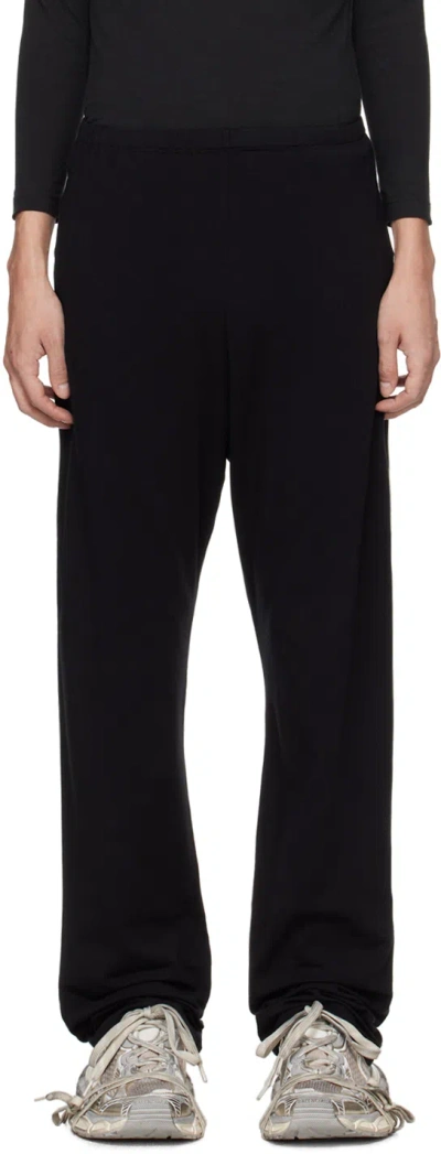 Balenciaga Black Baggy Sweatpants In 1000 Black