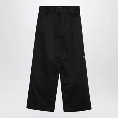 BALENCIAGA BLACK BALENCIAGA UTILITY WORKWEAR PANTS
