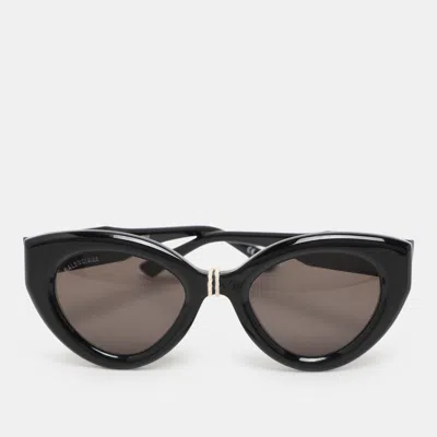 Pre-owned Balenciaga Black Bb0073s Cat Eye Sunglasses