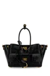 Balenciaga Crocodile-effect Top-handle Shoulder Bag In Black