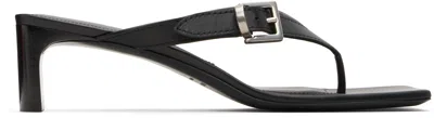 Balenciaga Black Bel Air Heeled Sandals